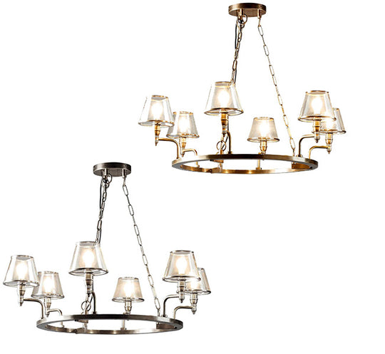 Busby Glass Chandelier – 2 Finish Options