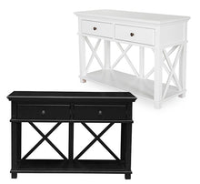 Load image into Gallery viewer, Virginia 2 Drawer Console – Black or White
