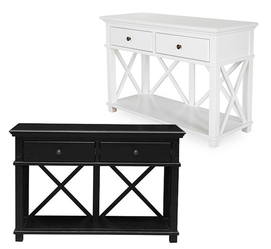 Virginia 2 Drawer Console – Black or White