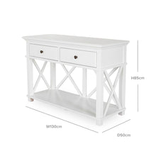 Load image into Gallery viewer, Virginia 2 Drawer Console – Black or White
