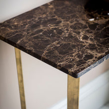 Load image into Gallery viewer, Nero Marble Console
