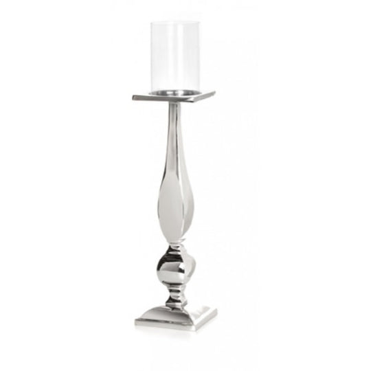 Floorstanding Candlestick with Glass 74cm