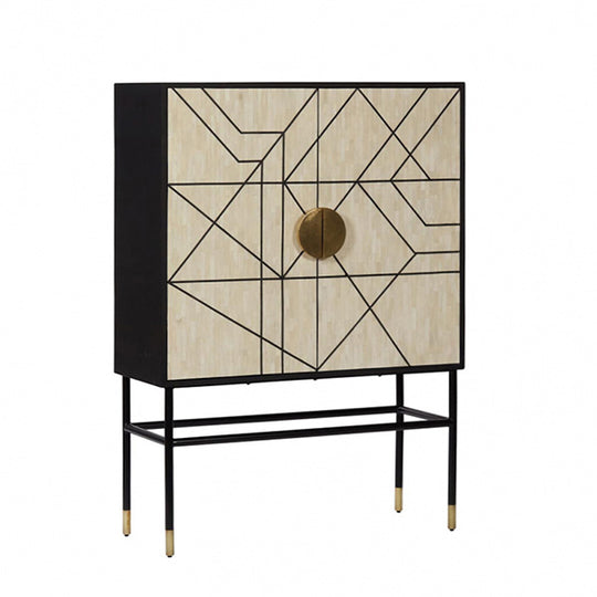 Manhattan Bone Inlay Cabinet