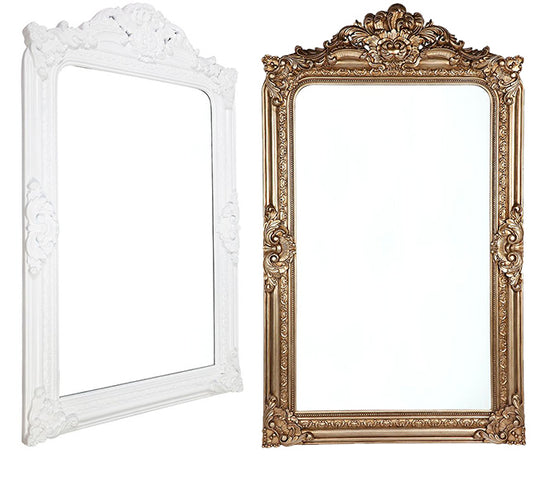 Gilberta Large Floor Mirror – 2 Colour Options – WHITE ON SALE