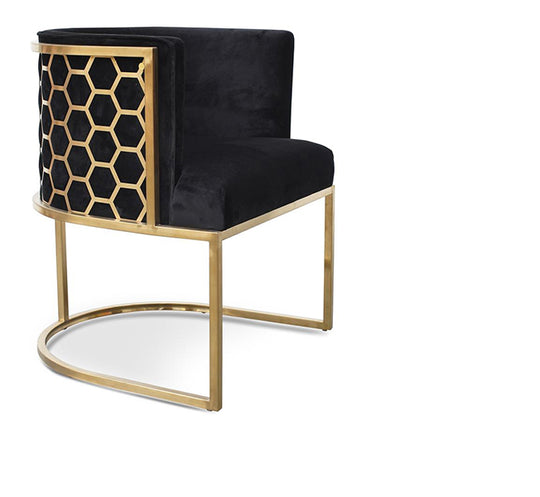 Judith Brushed Gold Chair