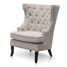 Load image into Gallery viewer, Menzie Wingback Armchair
