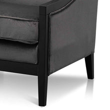 Load image into Gallery viewer, Roland Grey Velvet Chair
