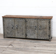 Load image into Gallery viewer, William Metal Locker with Timber Top
