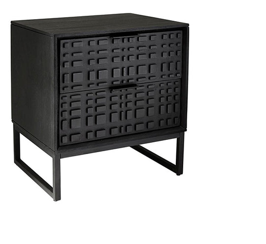 Prentice Black Bedside