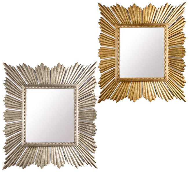 Random Gold Leaf Mirror (avail in Silver)