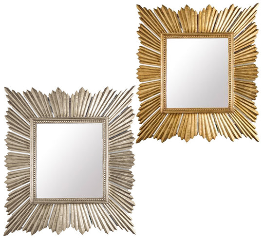 Random Gold Leaf Mirror (avail in Silver)