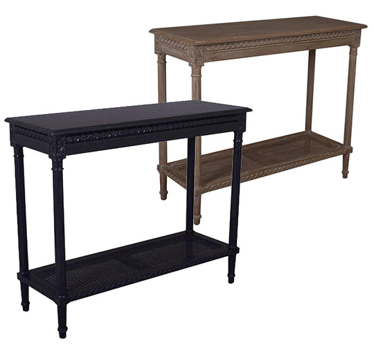 Oak Rattan Console Small – 2 Colour Options