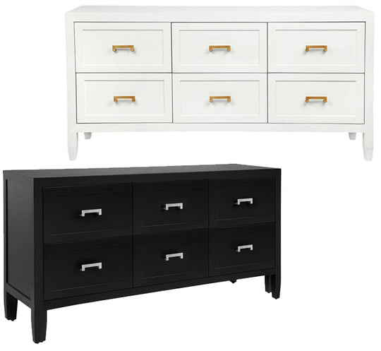 Sanderson 6 Drawer Chest – 2 Colour Options – Choose your handles!