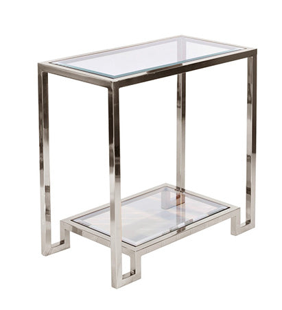 Dominic Nickel Side/Lamp Table - Bronze or Nickel Plated