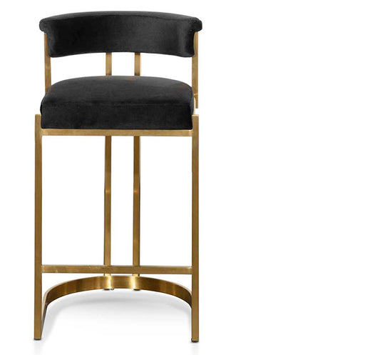 Valerie Black Velvet Barstool BUY2+ SAVE