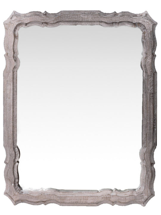 Ornate Whitewash Mirror