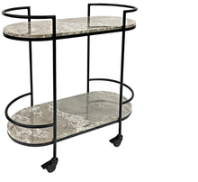 Load image into Gallery viewer, Emerson Marble Drinks Trolley
