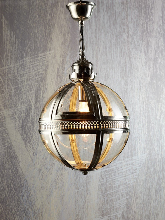 Paxton Pendant Lamp – Nickel or Brass – 3 Size Options – BUY2+ SAVE