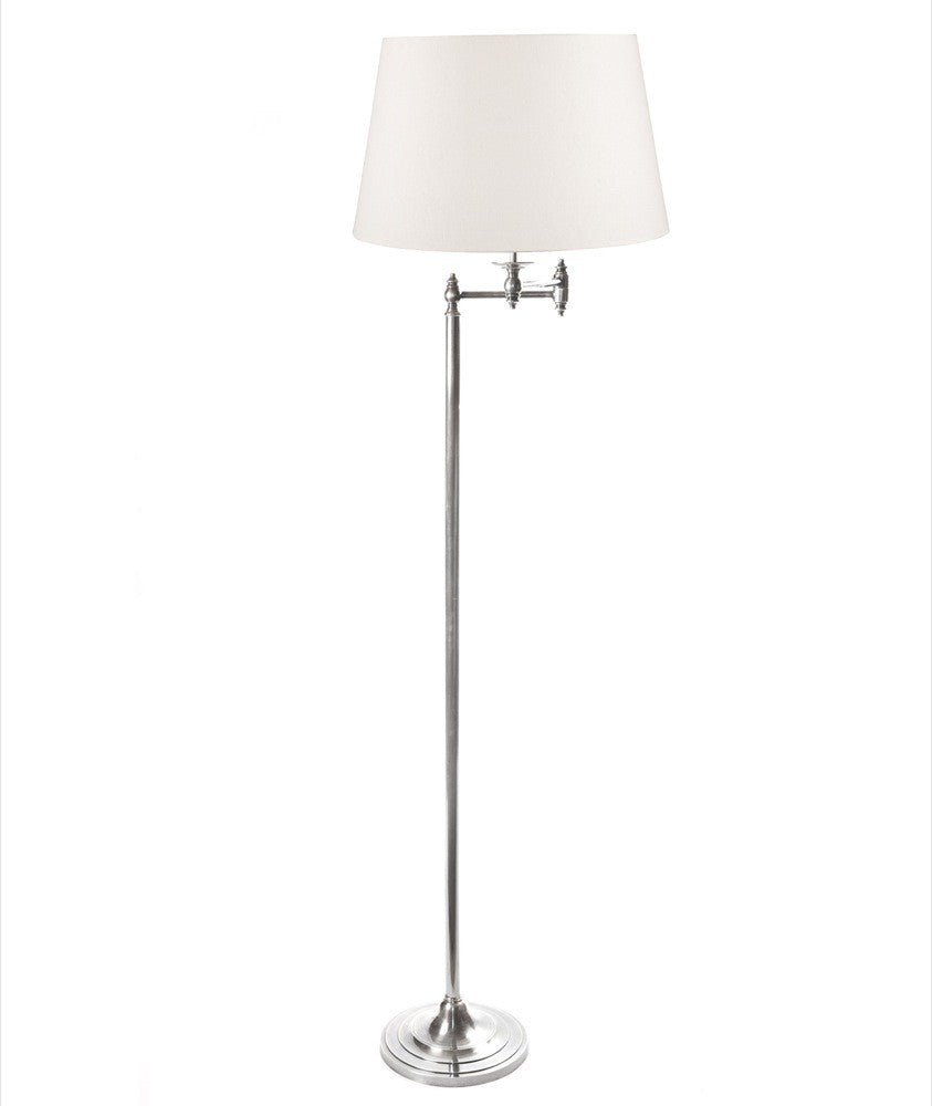 Mackay Floor Lamp  - Silver OR Brass – BUY2+ SAVE