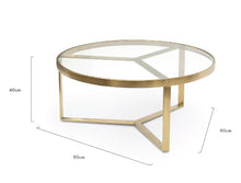 Load image into Gallery viewer, Gregory Brushed Gold Coffee Table
