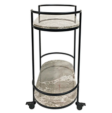 Load image into Gallery viewer, Emerson Marble Drinks Trolley
