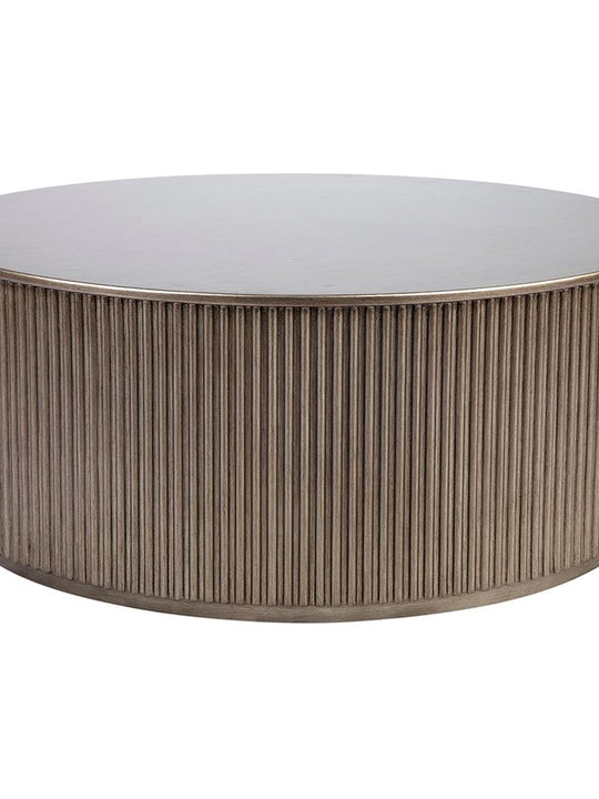 Carson Round Coffee Table – Antique Gold