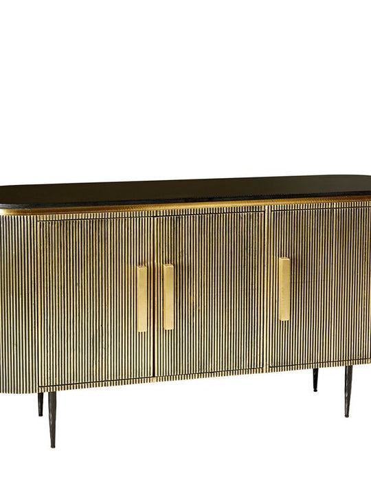 Nora Brass Sideboard – Stone Top