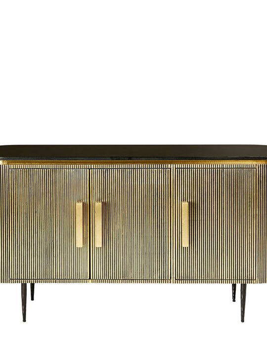 Nora Brass Sideboard – Stone Top